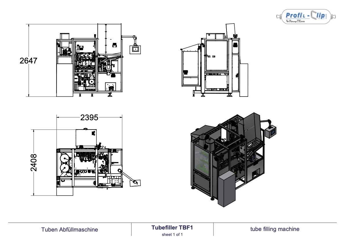 File Finisher R Tube Tube filler TF / S1 - PROFI L CLIP GMBH